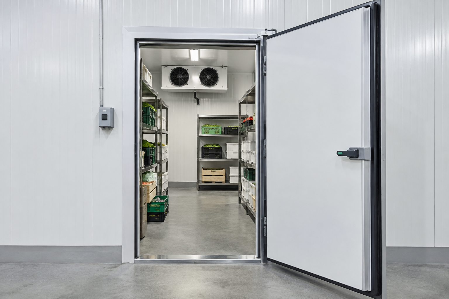 Illustrative walk-in cold storage room