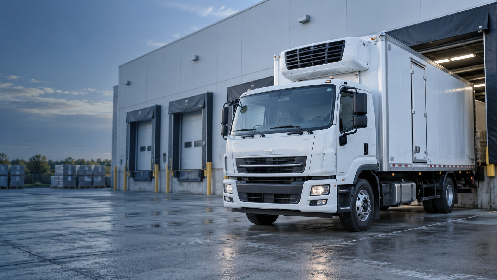 Illustrative refrigerated delivery truck